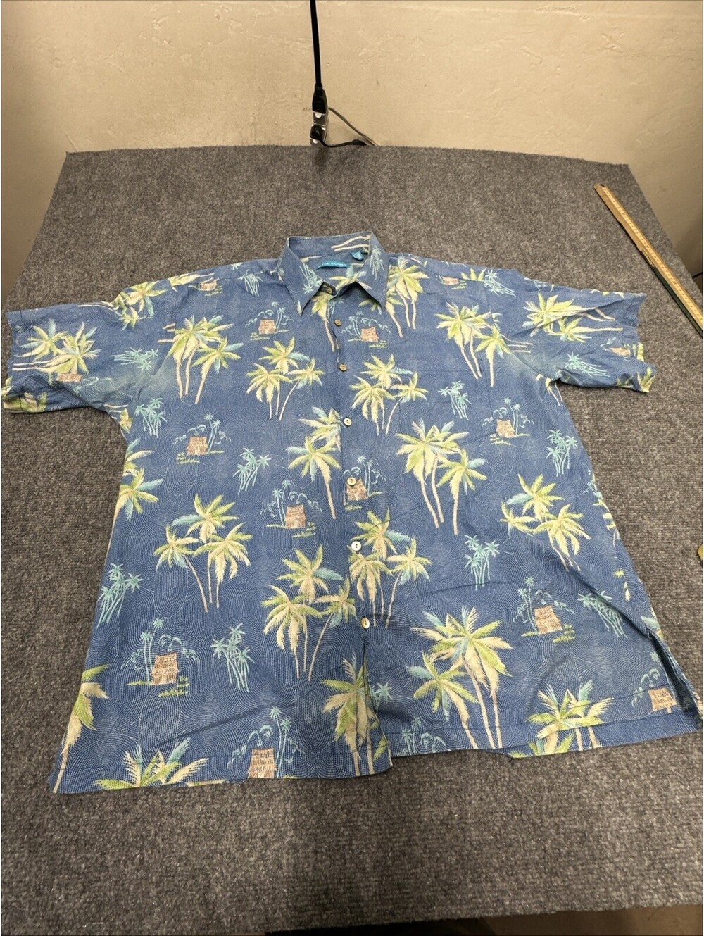 tori richard hawaiian shirt xl Palm trees Rn#20957